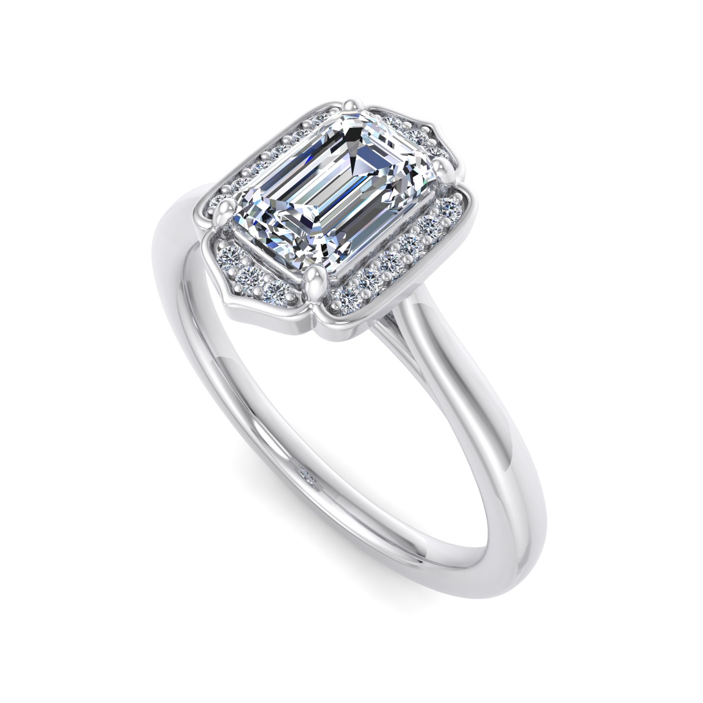 Korman Signature Lennon Halo Engagement Ring Setting